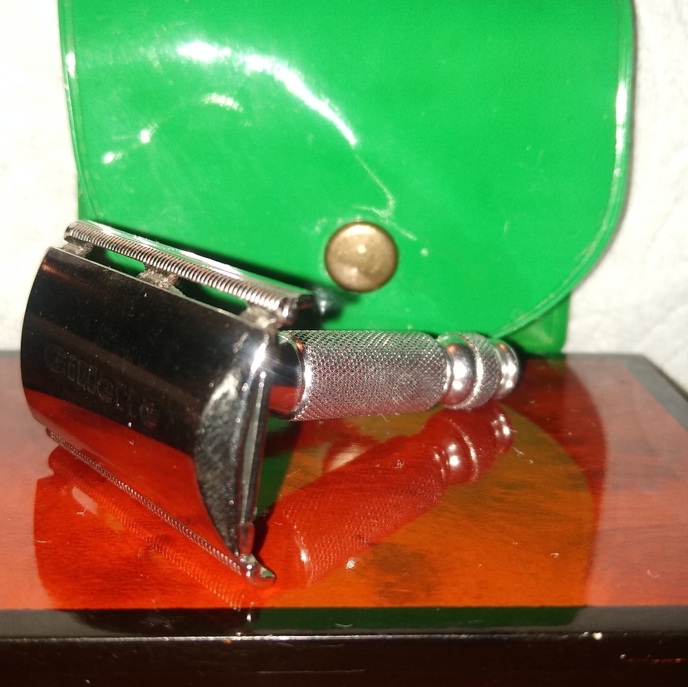 📦vintage box:1950's VINTAGE mini travel GILLETTE - Picture 13 of 16